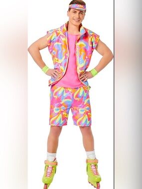 Barbie Skating Ken Halloween Costume With Accessories, Size L